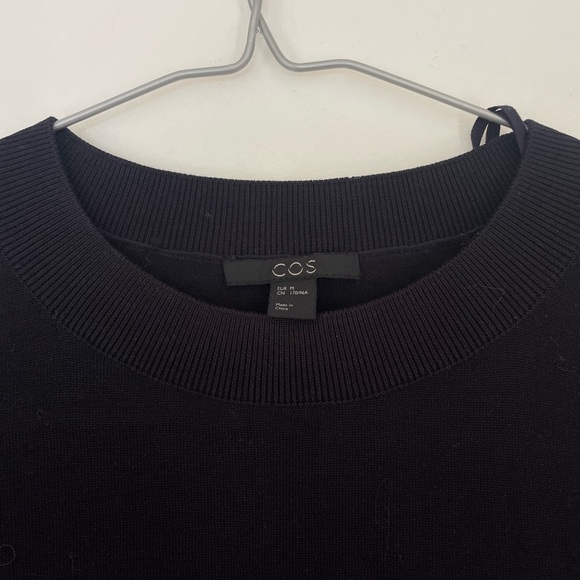 COS Navy A-Line Dress Medium - Picture 6 of 7